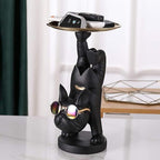 Shop 0 Home Living Room Decor,Animals Figurines,French Bulldog Sculpture,Statue,Table Decoration,Desktop Storage Metal Tray,Fruit Dish Mademoiselle Home Decor