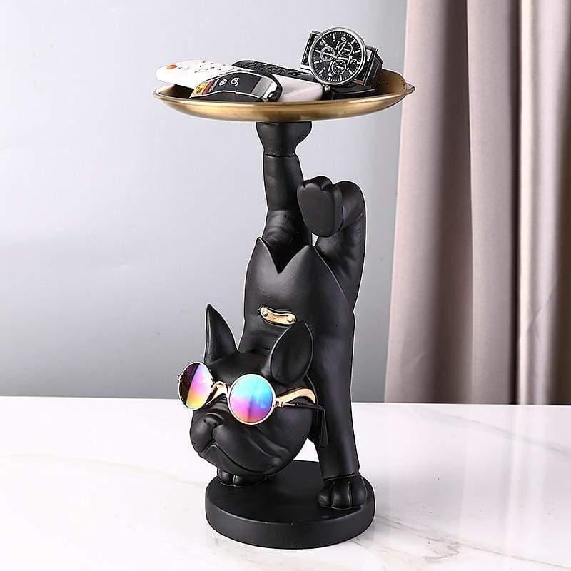 Shop 0 black / China Home Living Room Decor,Animals Figurines,French Bulldog Sculpture,Statue,Table Decoration,Desktop Storage Metal Tray,Fruit Dish Mademoiselle Home Decor