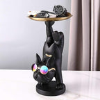 Shop 0 black / China Home Living Room Decor,Animals Figurines,French Bulldog Sculpture,Statue,Table Decoration,Desktop Storage Metal Tray,Fruit Dish Mademoiselle Home Decor
