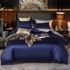 Shop 40601 Ocean / Flat Bed Sheet / Twin size 4Pcs Leux Egyptian Cotton Duvet Set Mademoiselle Home Decor