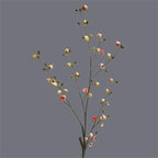 Shop 0 New Artificial peach blossom bud branch mini Flowers silk flores artificiales for home party Wedding decoration gifts for women Mademoiselle Home Decor