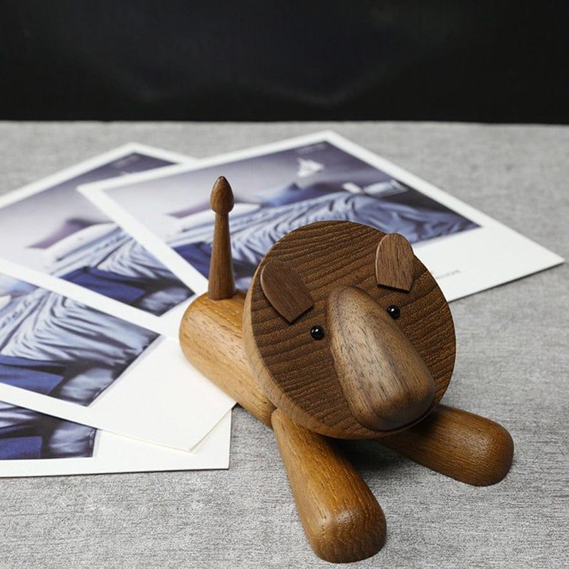 Shop 0 Home Decor Small furniture wooden ornaments Scandinavian lion crafts large tail wooden small squirrel crafts gifts wooden gifts Mademoiselle Home Decor