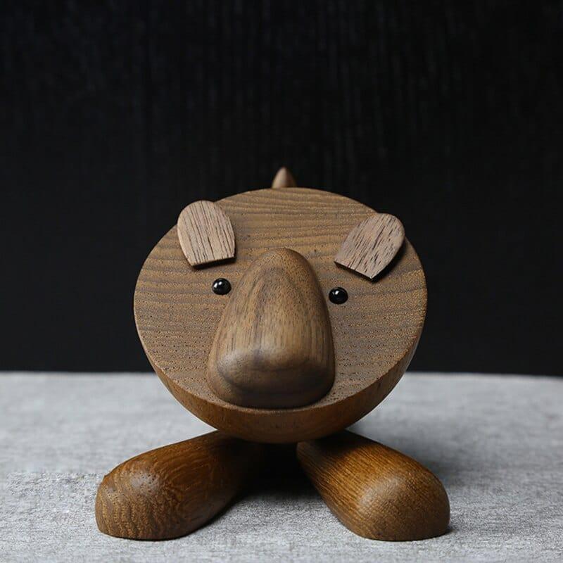 Shop 0 Home Decor Small furniture wooden ornaments Scandinavian lion crafts large tail wooden small squirrel crafts gifts wooden gifts Mademoiselle Home Decor