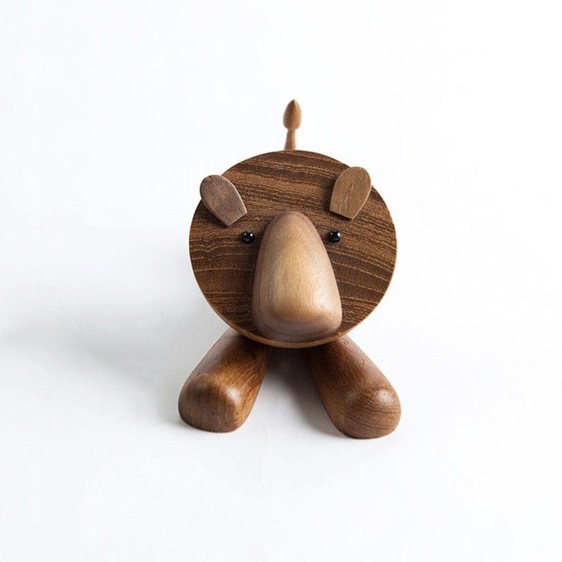 Shop 0 Home Decor Small furniture wooden ornaments Scandinavian lion crafts large tail wooden small squirrel crafts gifts wooden gifts Mademoiselle Home Decor