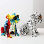 Shop 0 Nordic Painting Art English Bulldog Creative Resin Crafts Home Decoration Wine Cabinet Office Decor Resin Crafts Gift Anime Mademoiselle Home Decor