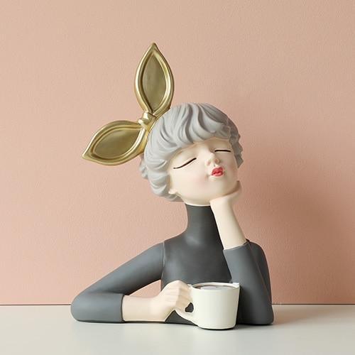 Shop 200044142 Grey Lola Sculpture Mademoiselle Home Decor