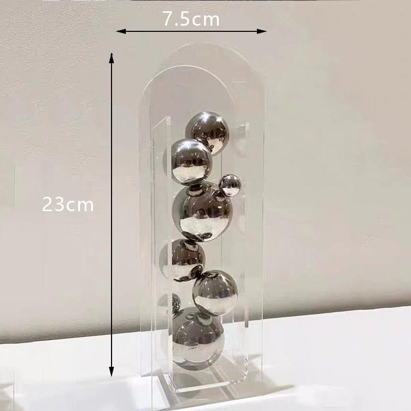 Shop 0 Transparent Acrylic Vase Dazzle Transparent Flower Vase Decoration Ornaments Small Vase Creativity Home Decoration Mademoiselle Home Decor