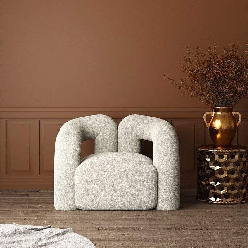 Shop 0 Nordic Light Luxury Household Single Sofa Sitting Room Couch Couch Lounge Chair Lamb Velvet Tiger Chair Home Furniture Mademoiselle Home Decor