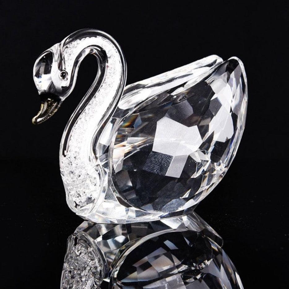 Shop 0 5 Colors Cute Swan Crystal Figurines Glass Ornament Collection Diamond Swan Animal Paperweight Table Craft Home Decor Kids Gifts Mademoiselle Home Decor