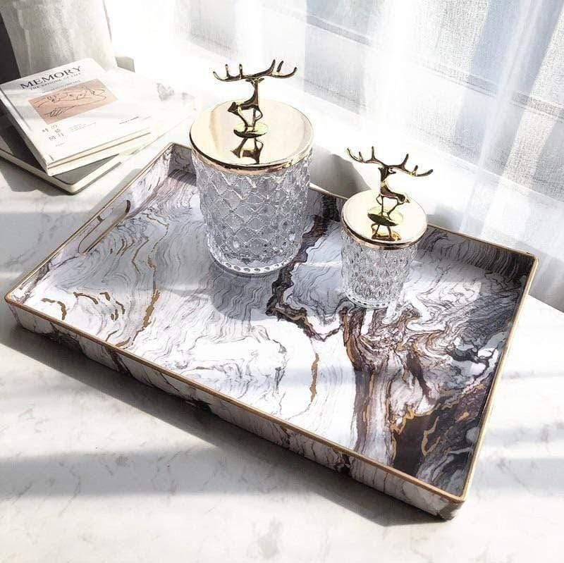 Shop 0 Lupines Marble Tray Mademoiselle Home Decor