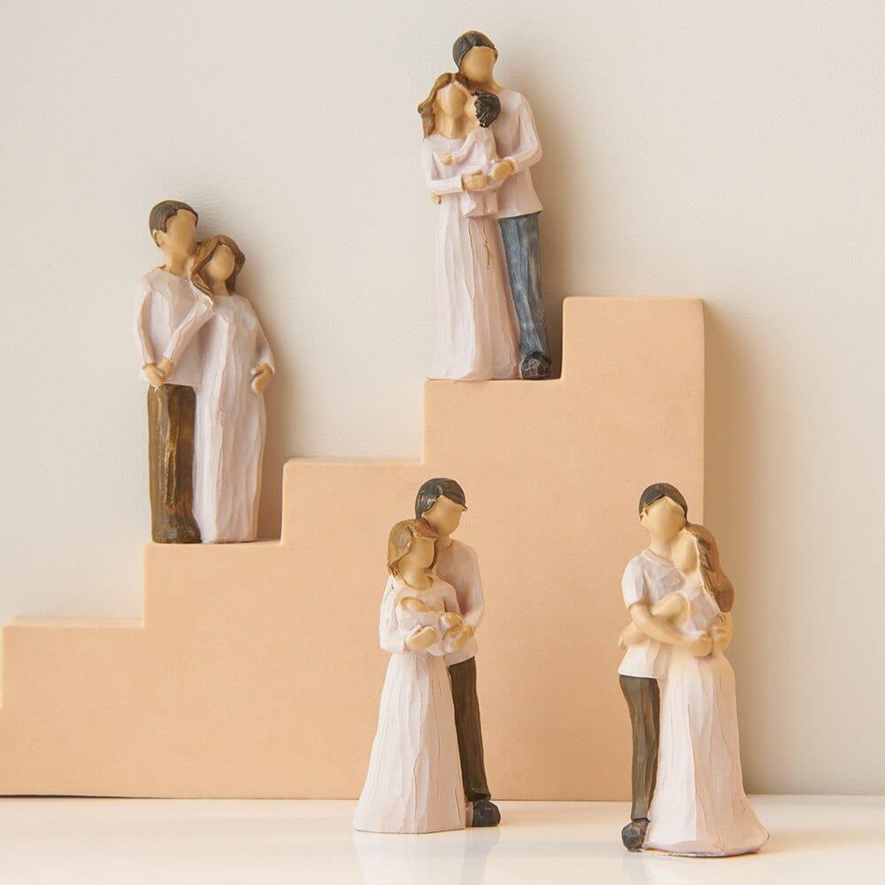 Shop 0 Modern Resin Hand-painted Carving Happiness and Happiness Doll Figures for Decoration Room Decoration Accessories Wedding Gifts Mademoiselle Home Decor