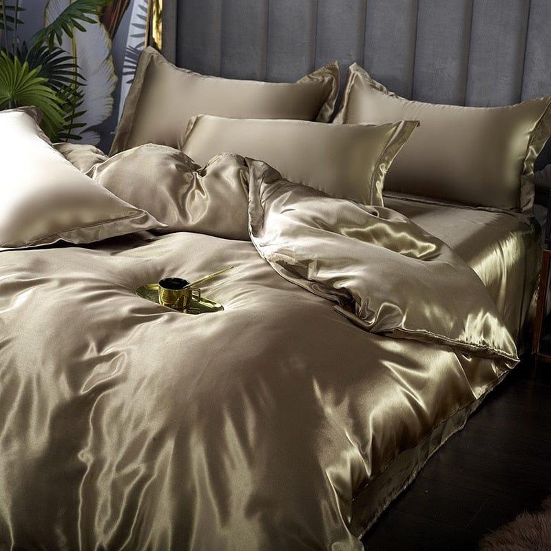 Shop 0 Champagne Gold / Twin Size 3pcs Lyla Bedding Mademoiselle Home Decor