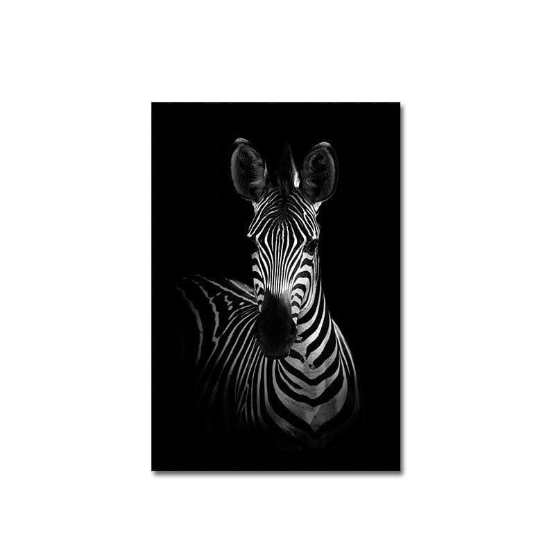 Shop 0 D / 21x30cm  8x12inch Animal Realist Black White Print Nordic Canvas Painting Poster Home Decor Wall Print Giraffe Elephant Zebra Living Room Bedroom Mademoiselle Home Decor