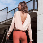 Shop 0 2022 New Sports T-shirt Yoga Women&#39;s Vest Running Dance Quick-drying Long Sleeve Fitness Halter Top Female Blouse Gym Clothing Mademoiselle Home Decor