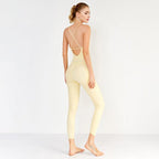 Shop 0 Backless Fitness Jumpsuits Women One-Pieces Yoga Bodysuits Nylon High Stretchy Sportswear Gym Workout Clothing Padded Tracksuits Mademoiselle Home Decor