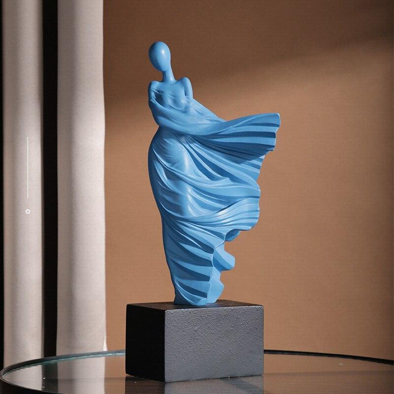 Shop 0 Blue Mailyca Sculpture Mademoiselle Home Decor