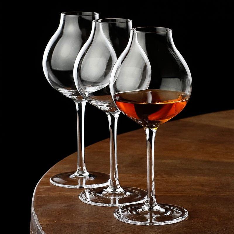 Shop 0 1920s Professional Blender&#39;s Whiskey Copita Nosing GlassTulip Bud Whisky Crystal XO Chivas Regal Goblet Cup Wine Tasting Glasses Mademoiselle Home Decor