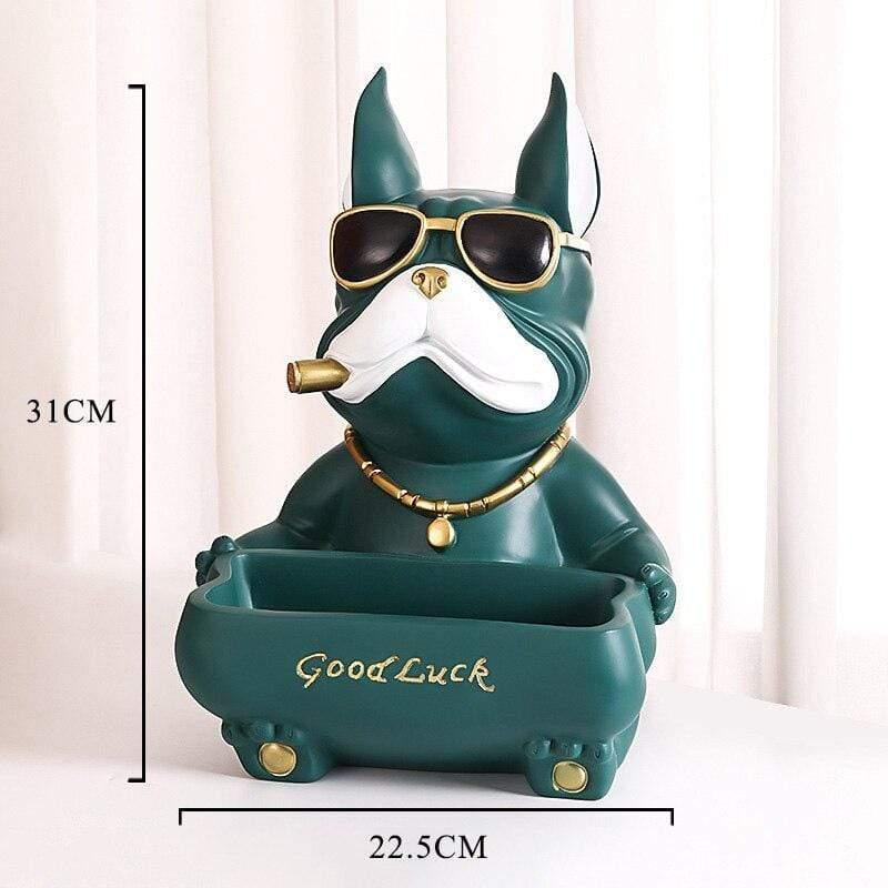 Shop 0 3 Cool Bulldog Figurines Resin Animal Sculpture Ornaments Storage Box Moden Multifunction Statue For Home Decoration Living Room Mademoiselle Home Decor