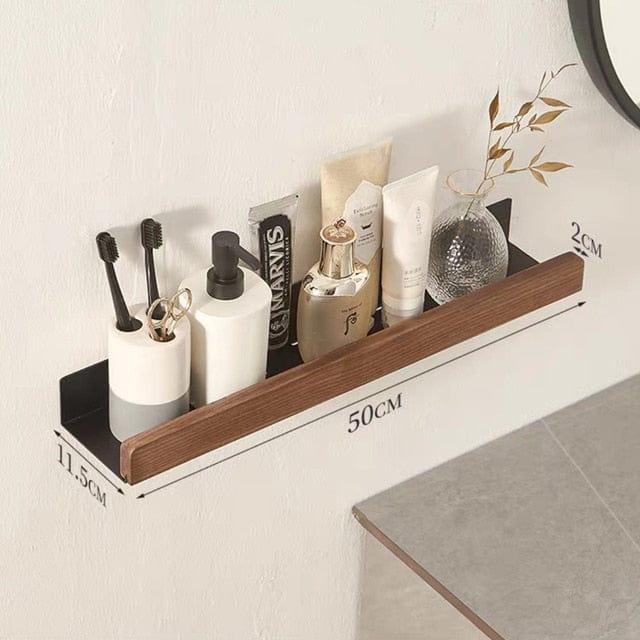 Shop 0 black 50cm Malibu Bathroom Storage Shelf Mademoiselle Home Decor