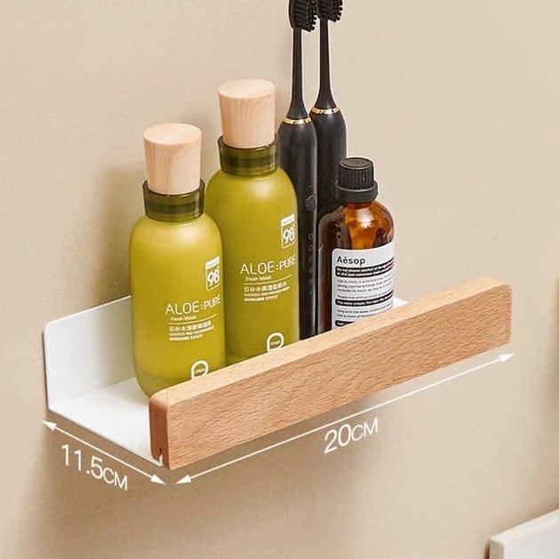 Shop 0 white 20cm Malibu Bathroom Storage Shelf Mademoiselle Home Decor