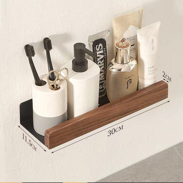 Shop 0 black 30cm Malibu Bathroom Storage Shelf Mademoiselle Home Decor