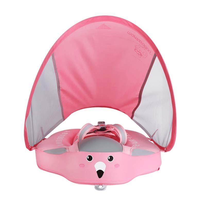 Shop 200002073 Pink with Canopy Mambo™ Baby Airless Float Ring With UPF50+ Canopy (2022 Deluxe Edition Swim-Trainer) Mademoiselle Home Decor