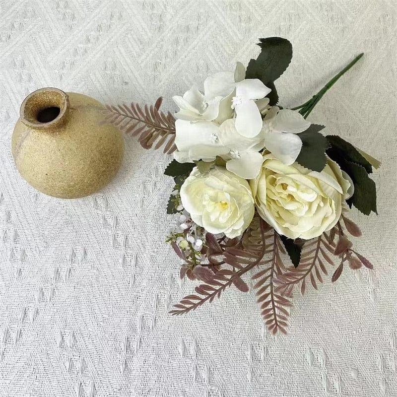 Shop 0 Autumn Artificial Flower Silk Peony Big Rose Bouquet Fake Flower for Wedding Table Gift Christmas Party Cake Boho Home DIY Decor Mademoiselle Home Decor