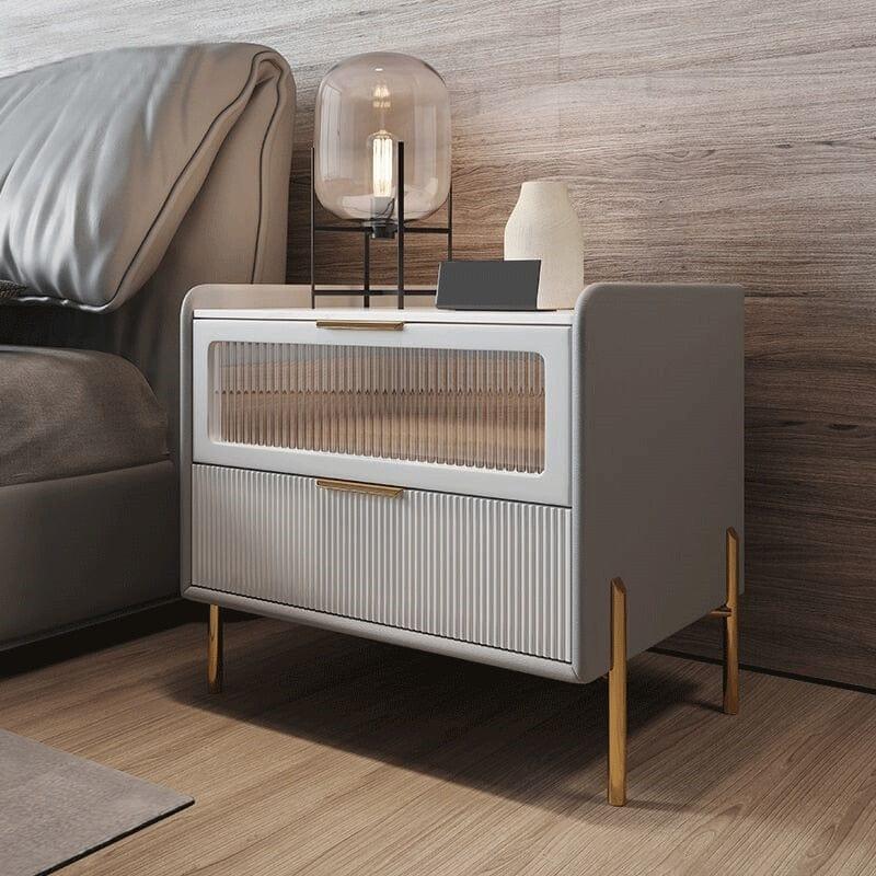 Shop 0 Smart Bedside Table Wireless Charging Creative End Table Multi-Functional 3 Color Light Nightstands Nordic Style Bedroom Cabinet Mademoiselle Home Decor