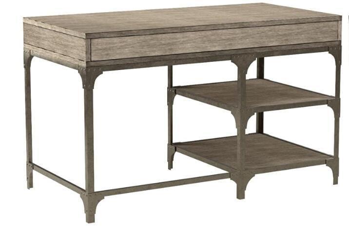 Shop ACME Gorden Desk in Weathered Oak & Antique Silver 92325 Mademoiselle Home Decor