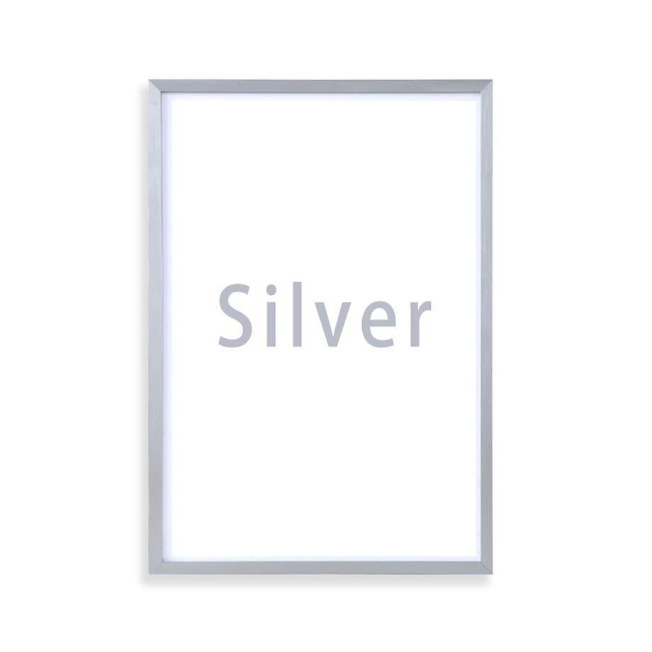 Shop 0 Flat Matte Silver / 21x29.7cm Poster Photo Picture Frame Gold Black Silver Aluminum 40x50cm 30x40cm A4 Painting Interior Wall Decoration Frame For Living Room Mademoiselle Home Decor