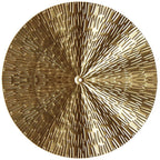 Shop 0 D / L Light Luxury Round Golden Wall Decoration Hanging Metal Irregular Disc Wrought Iron Retro Style Trend Home Decor Wall Pendants Mademoiselle Home Decor