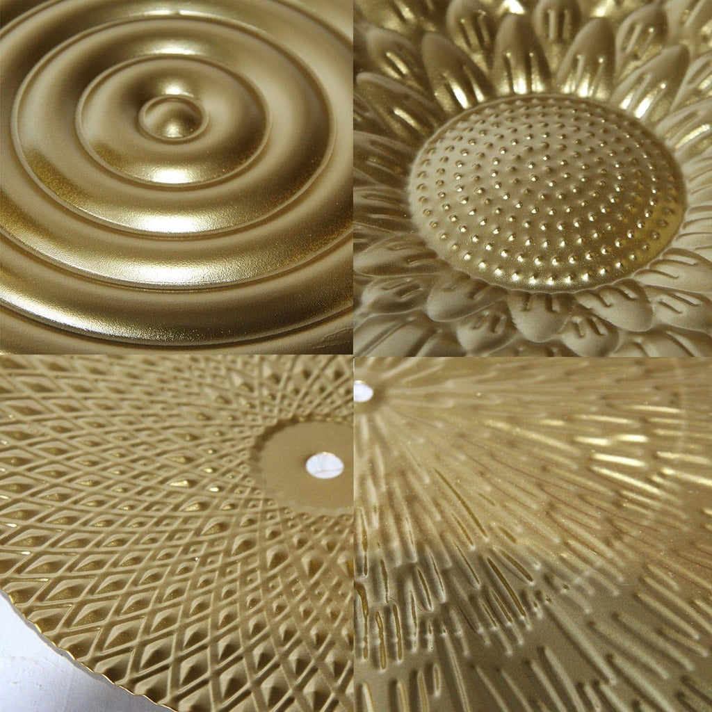 Shop 0 Light Luxury Round Golden Wall Decoration Hanging Metal Irregular Disc Wrought Iron Retro Style Trend Home Decor Wall Pendants Mademoiselle Home Decor