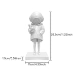 Shop 0 Nordic DeepSea Diver Statues Banksy Sculpture England Street Art Collectible Art Toy Resin Pigeon Girl Statue Home Decoration Mademoiselle Home Decor