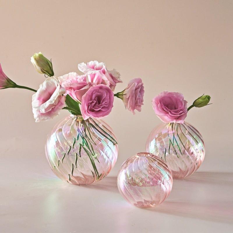 Shop 0 Iridescent Ball Vases Decoration Home Living Room Flower Pot for Interior Glass Vase Tabletop Plants Home Decor Home Vase Mademoiselle Home Decor