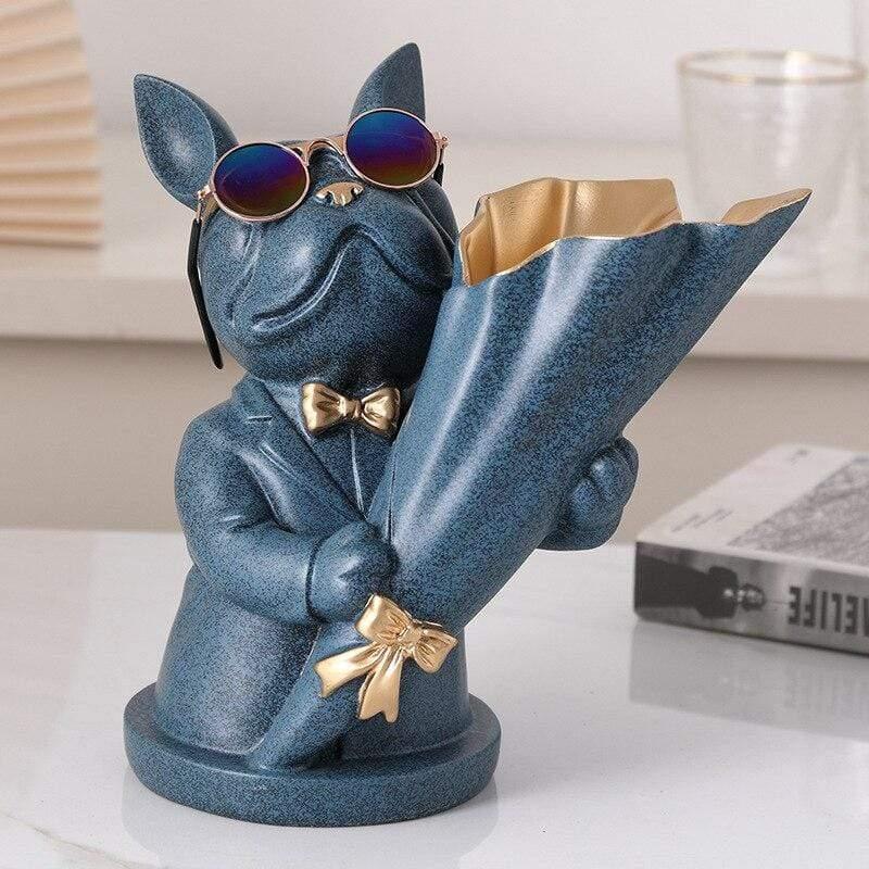 Shop 200001438 Blue Marco Vase Mademoiselle Home Decor