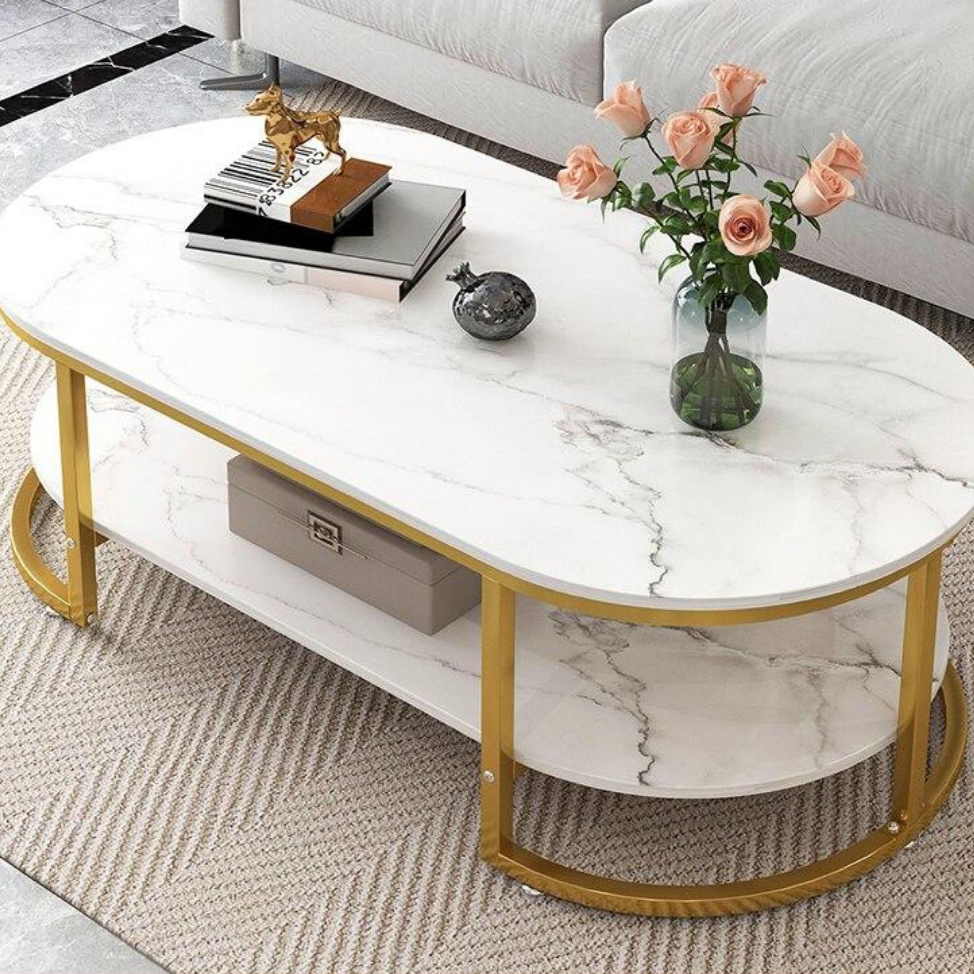 Shop 0 Double white Marley Table Mademoiselle Home Decor