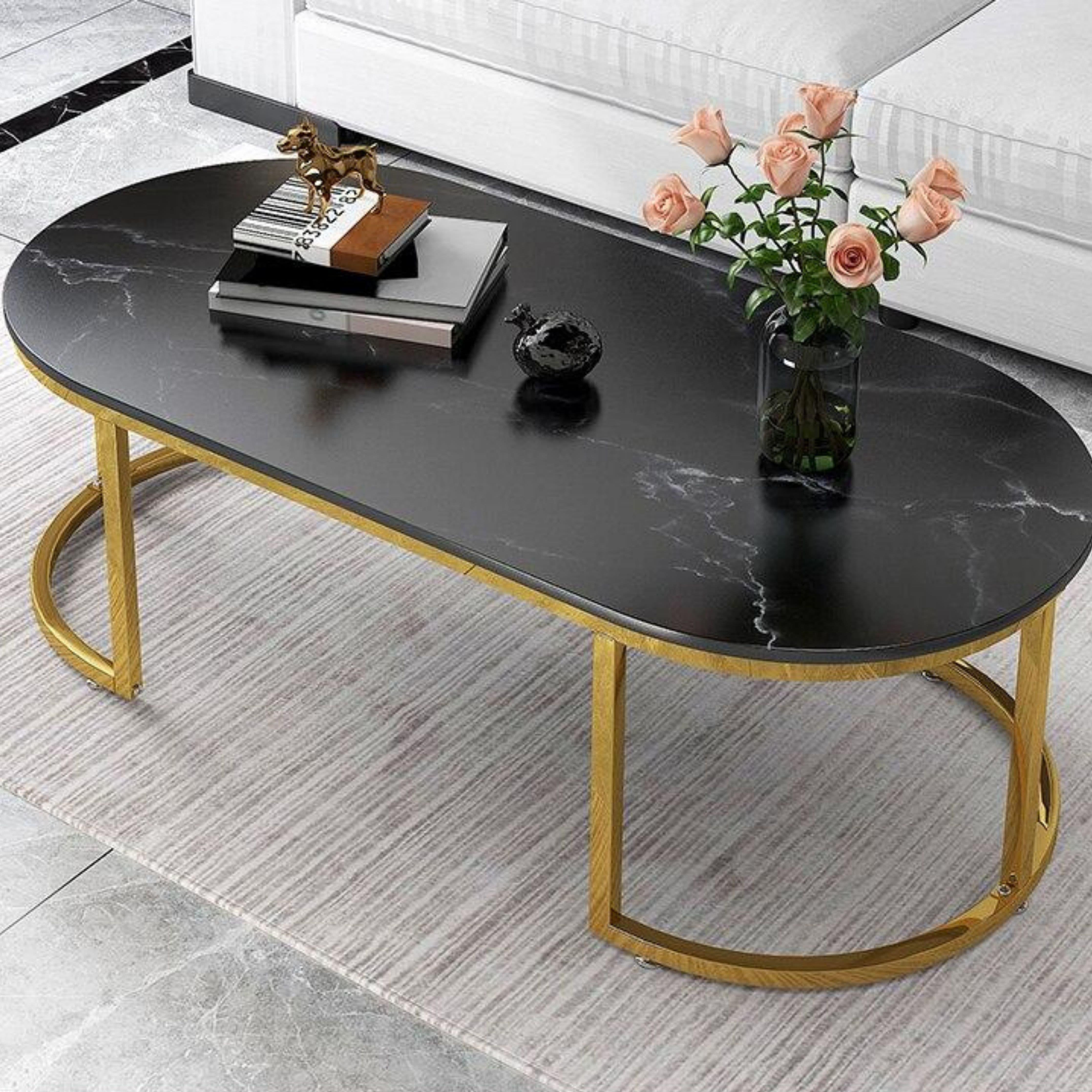 Shop 0 black gold Marley Table Mademoiselle Home Decor