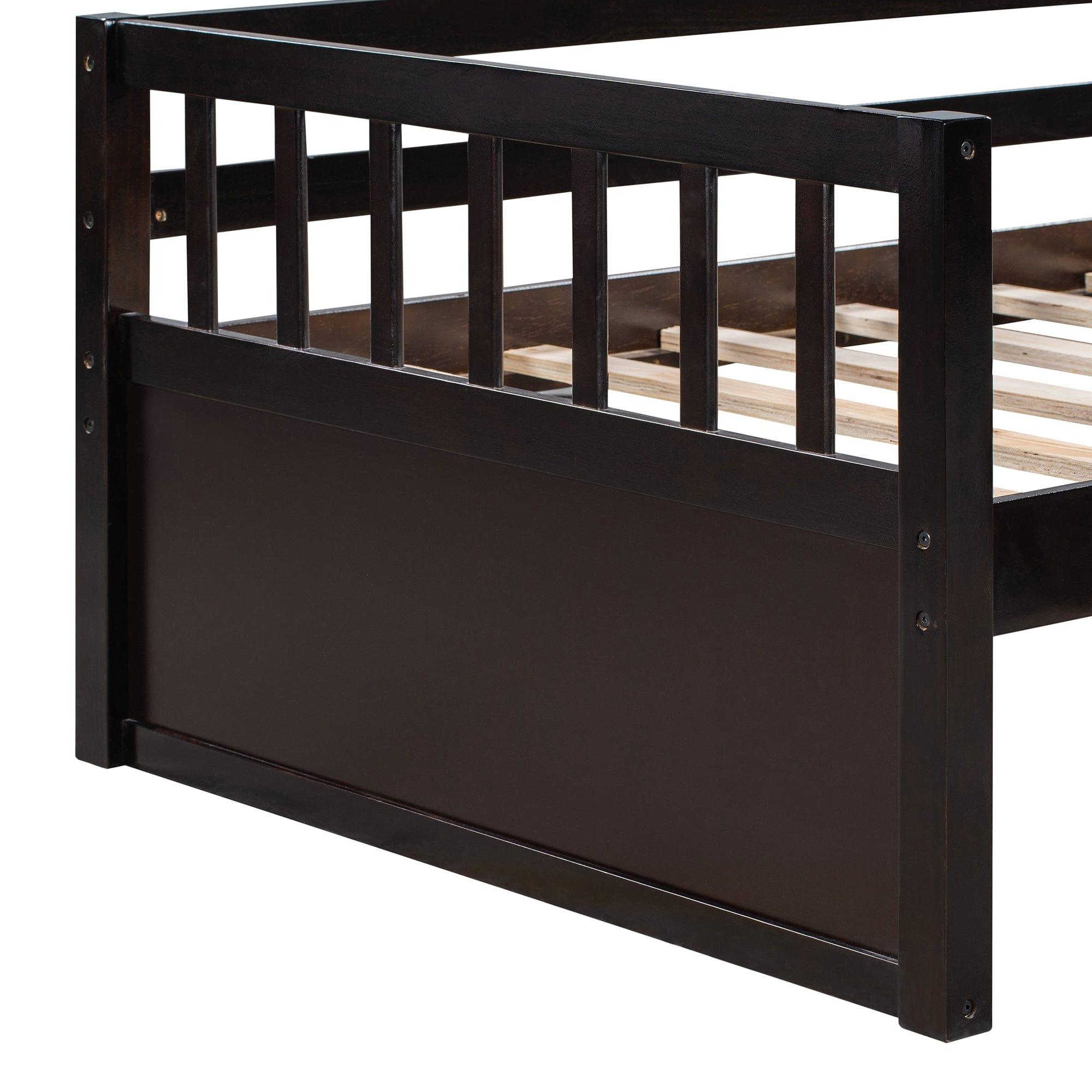 Shop Twin Size Daybed with Inseparable 2 Drawers , Espresso (New) Mademoiselle Home Decor