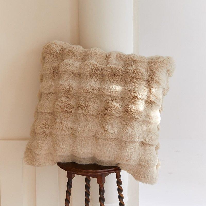 Shop 0 1 / Throw pillow 50x50cm High-end Tuscan Imitation Fur Throw Pillow Luxury High Grade Sofa Cushion Super Soft  Plush Seat Cushion/Back Cushions Pillows Mademoiselle Home Decor