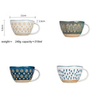 Shop 0 310ml Japanese Vintage Ceramic Mug Handgrip Cup For Breakfast Milk Oatmeal Coffee Heat Resistant Office Home Drinkware Tool Mademoiselle Home Decor