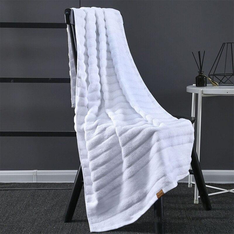 Shop 0 100% Cotton Bath Towel Set Warm High Quality Beach Fashion Hotel Water Absorbent Soft Microfiber Swimming Sports Travel Towel Mademoiselle Home Decor