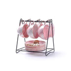 Shop Tea Set Pink / 6 Teacup Set Marshall Porcelain Tea Set Mademoiselle Home Decor