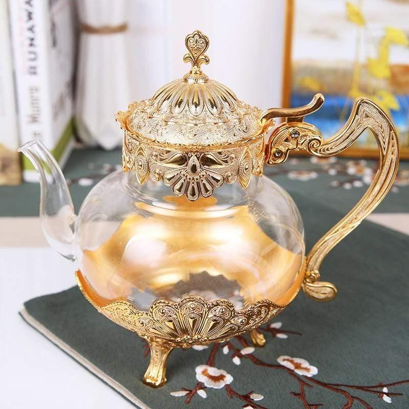 Shop 0 Gold Teapot Masal Tea Set Mademoiselle Home Decor