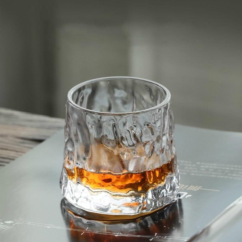 Shop 0 Hammer Pattern / 160ml Novel Creative Thick Crystal Whiskey Tumbler Glass Spinning Tops Design Hammer Glasses Of Wine Spirit XO Brandy Cup Wineglass Mademoiselle Home Decor