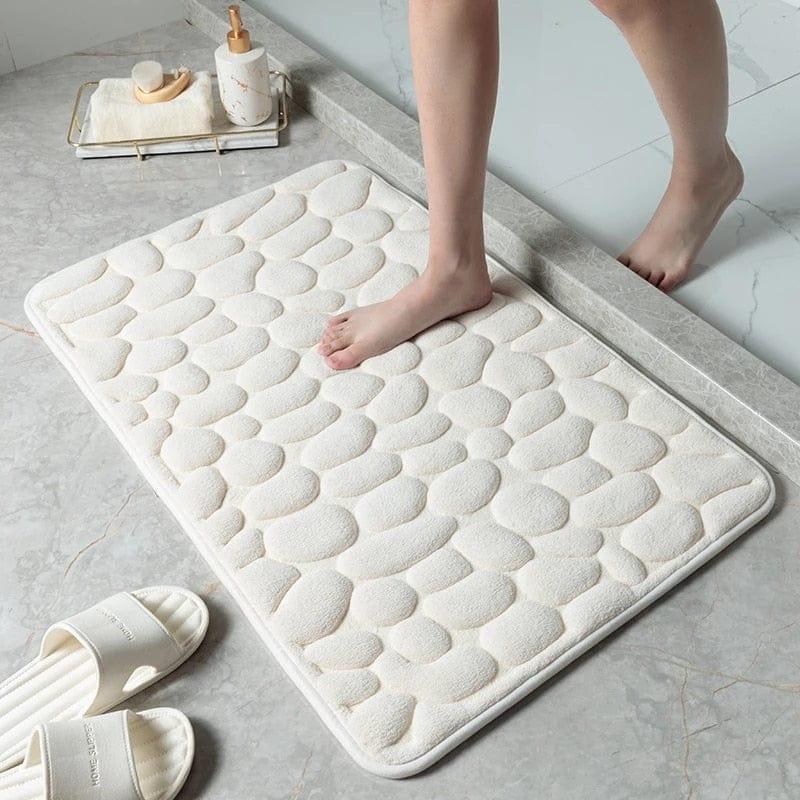 Shop 0 Small / White Mase Bath Mat Mademoiselle Home Decor