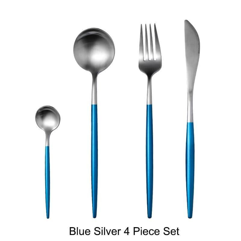 Shop 100003310 Blue Silver Masette Cutlery Stet Mademoiselle Home Decor