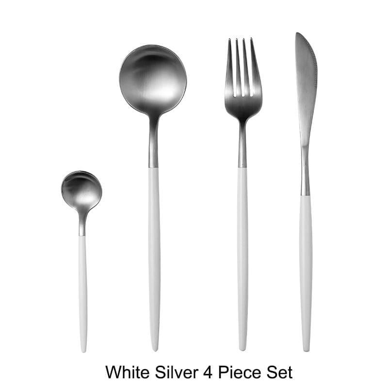 Shop 100003310 White Silver Masette Cutlery Stet Mademoiselle Home Decor