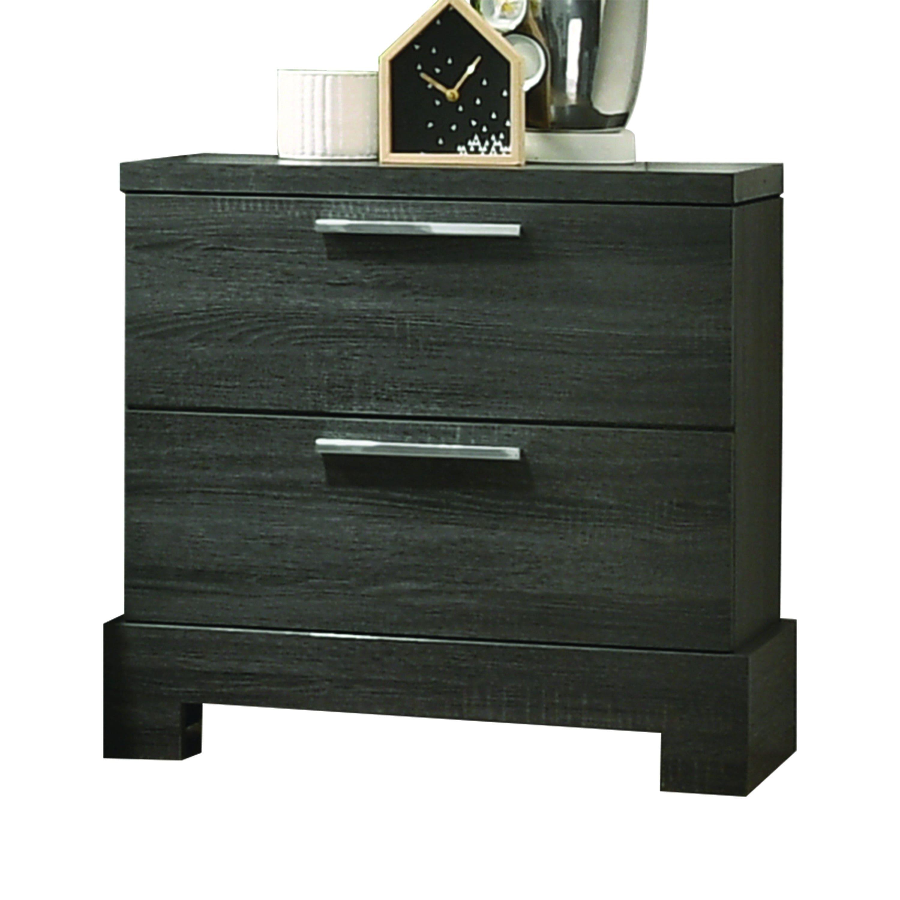 Shop ACME Lantha Nightstand in Gray Oak 22033 Mademoiselle Home Decor