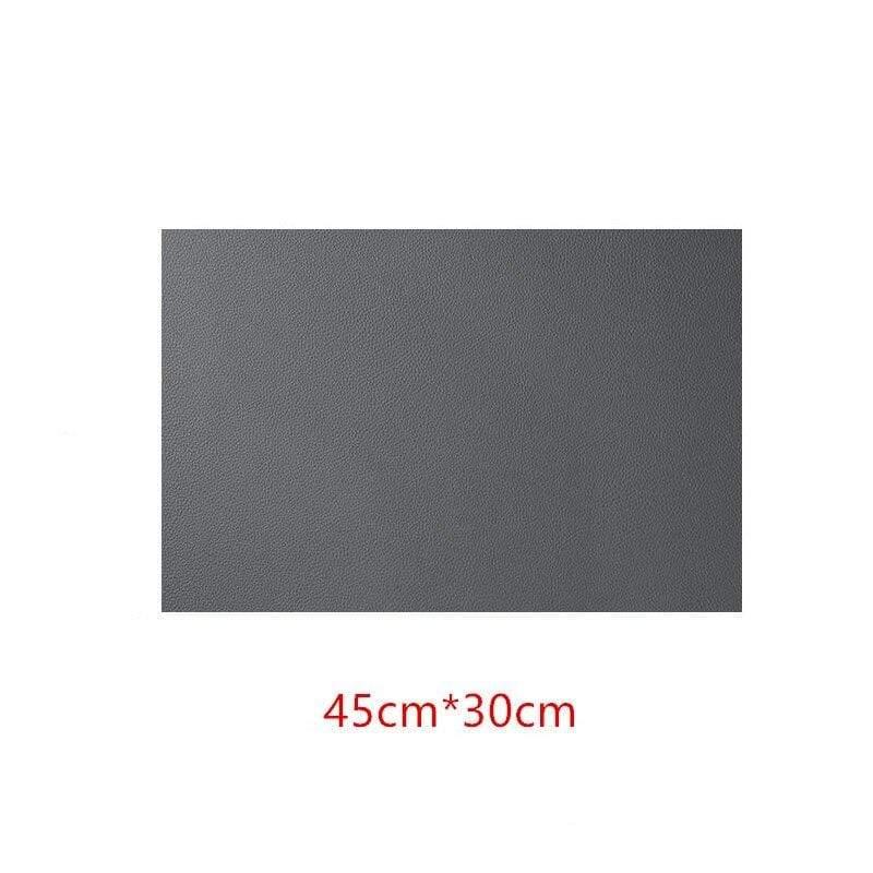 Shop 0 Dark gray Rectangular Table Mat PU Leather Placemat  Waterproof Greaseproof  Pad Kitchen for Dining Anti-Scalding Insulation Mademoiselle Home Decor