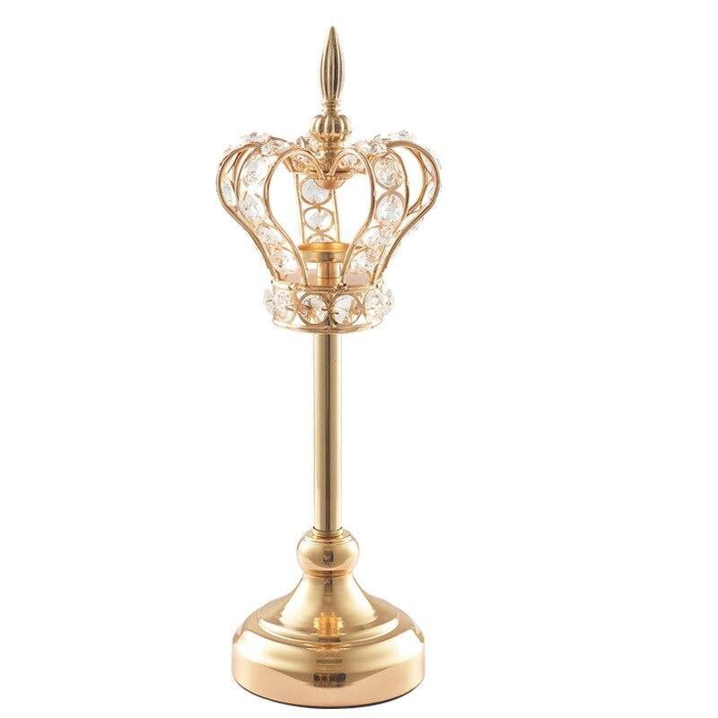 Shop 0 Retro Handmade Iron Crown Candlestick Fashion Hollow Candle Holder Wedding Props Mademoiselle Home Decor